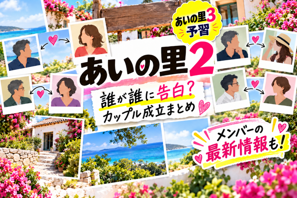 あいの里2メンバー・告白・カップル成立を時系列で総復習！あいの里3前に振り返りネタバレ｜記事のアイキャッチ