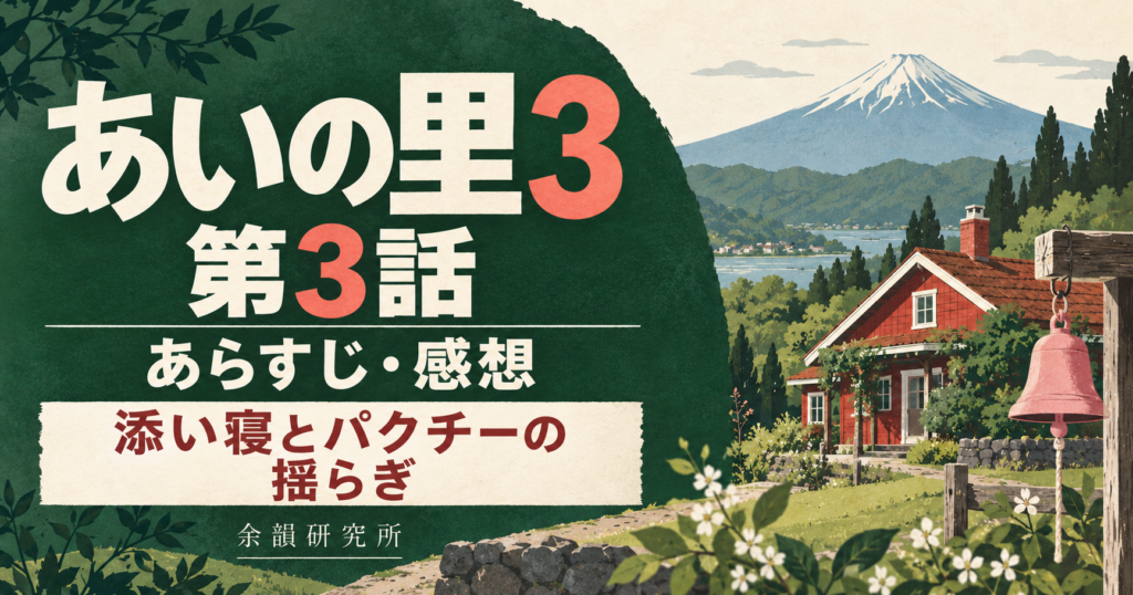 あいの里3 第3話 あらすじ・感想｜添い寝とパクチーの揺らぎ（余韻研究所）